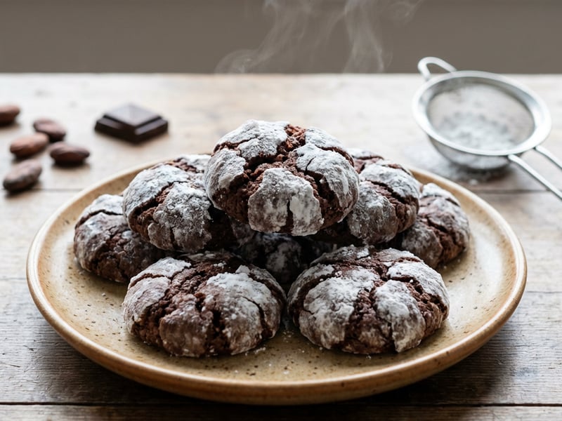 Chocolate Crinkle Cookies