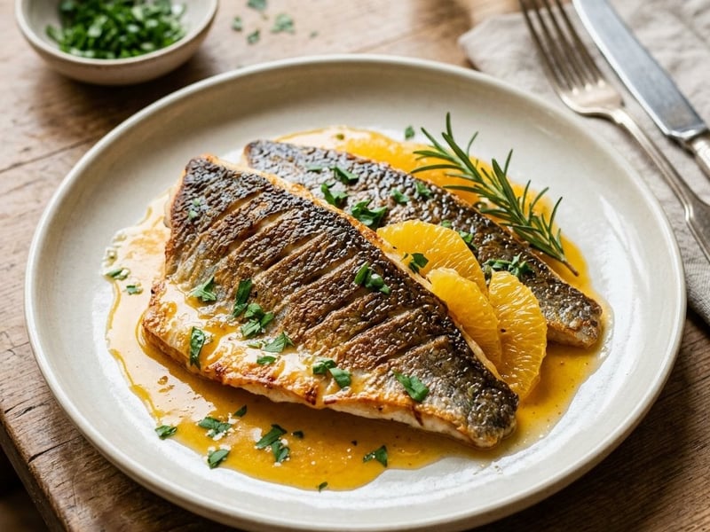 Dorada a la Naranja | Sea Bream in Delicate Orange Sauce