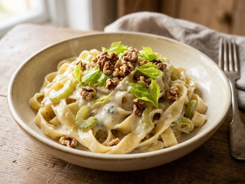 Tagliatelle mit Sellerie & Gorgonzola | In 20 Minuten