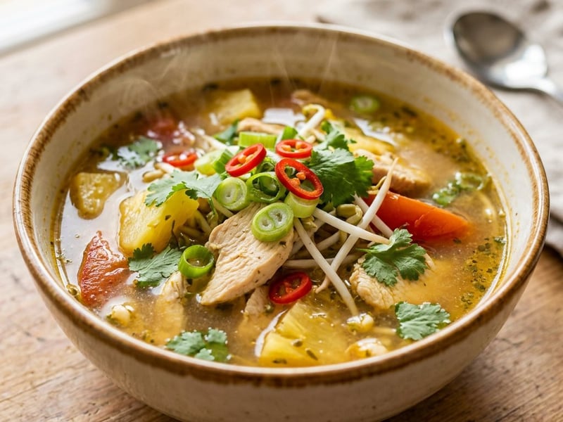 Canh Chua Gà | Vietnamese Sweet and Sour Chicken Soup
