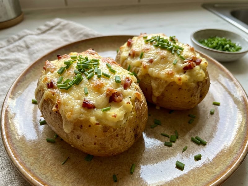 Gefüllte Ofenkartoffeln | Knusprig & deftig überbacken