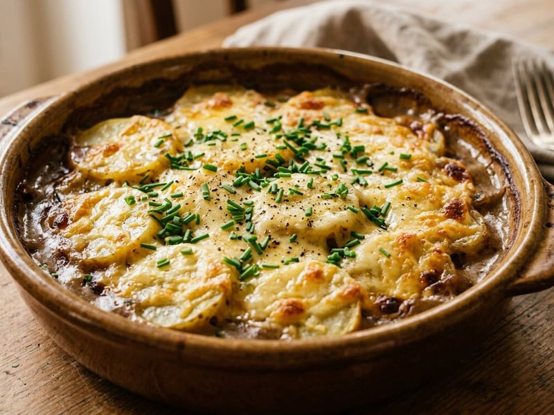 Bayerischer Bier-Kartoffel-Auflauf | Deftig überbacken