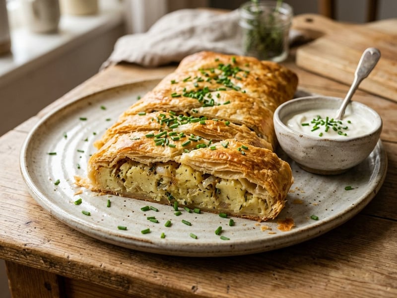 Bayerischer Kartoffelstrudel | Knusprig & Deftig aus dem Ofen