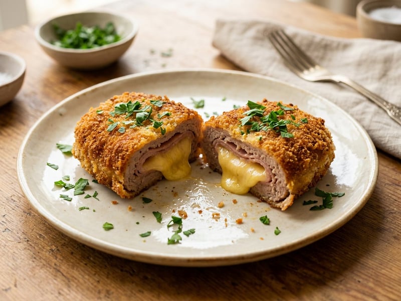 German Minced Meat Cordon Bleu | Crispy stuffed in 25 minutes