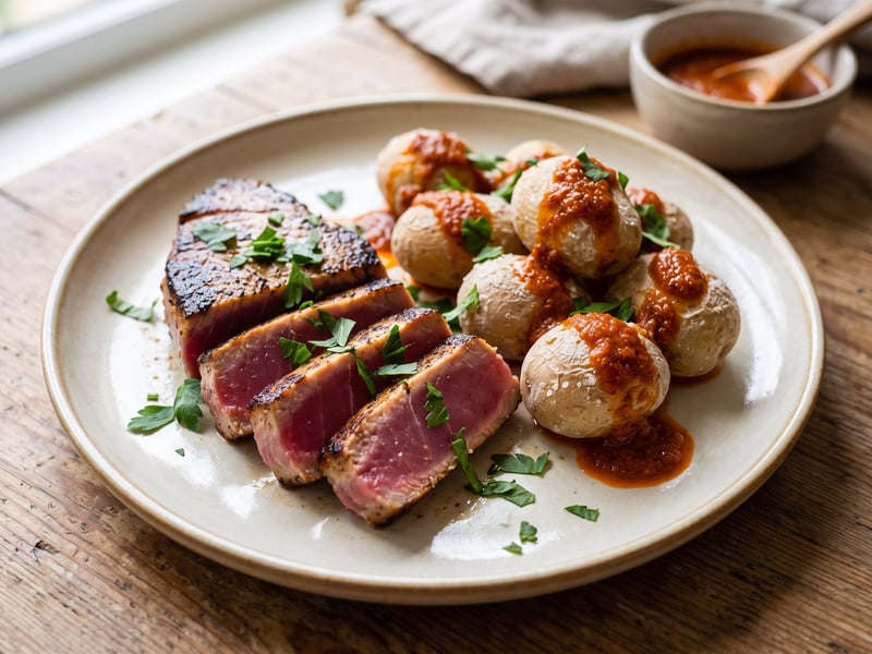 Atún con Mojo Rojo | Kanarische Thunfischsteaks