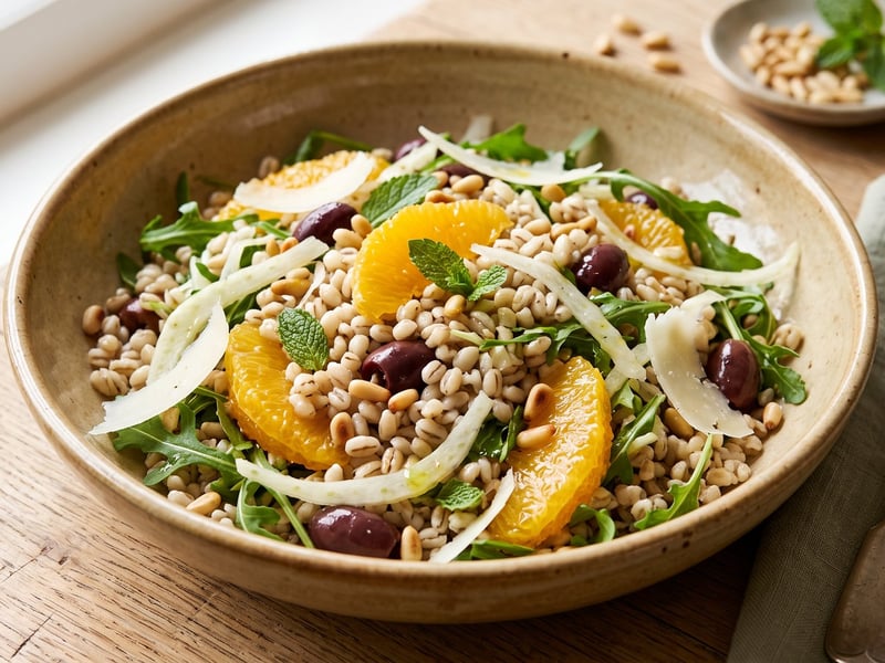 Toskanischer Gerstensalat mit Fenchel & Orange | Insalata d'Orzo perlato