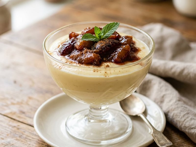 Bayerische Creme mit Zwetschgenröster | Samtig & Herbstlich