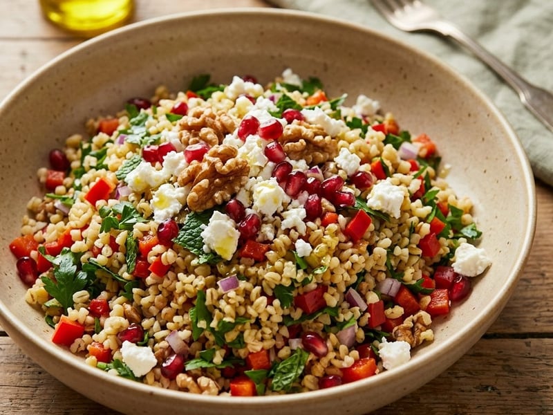 Kavrulmuş Bulgur Salatası | Türkischer gerösteter Bulgursalat