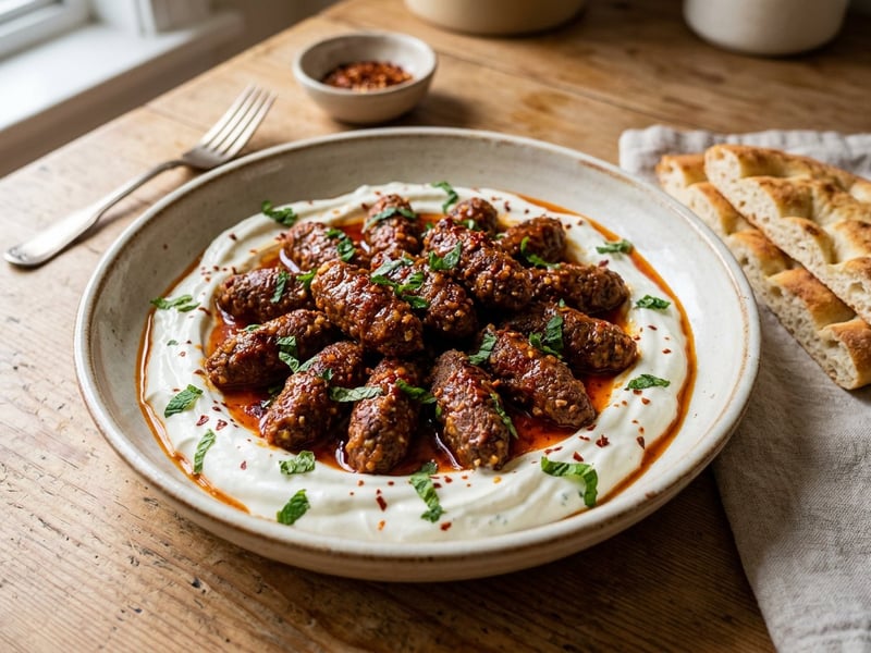 Sömelek Köfte | Türkische Bulgur-Hackbällchen