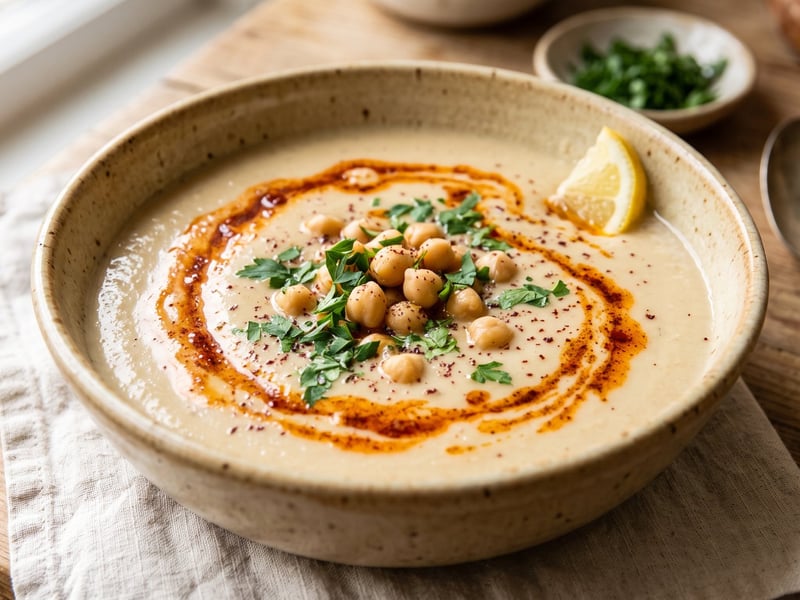 Tahinli Nohut Çorbası | Türkische Kichererbsensuppe