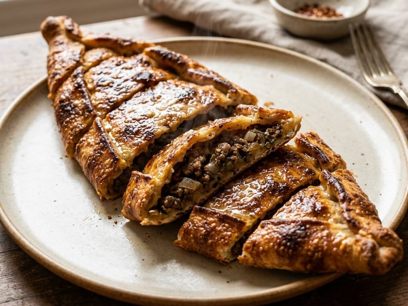 Bafra Pidesi | Crispy Closed Minced Meat Pide