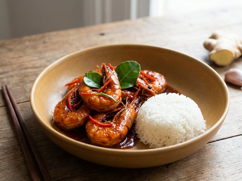 Shrimp with Tamarind Sauce
