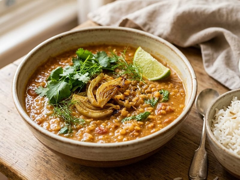 Indisches Fenchel-Linsen-Dal | Cremig & aromatisch