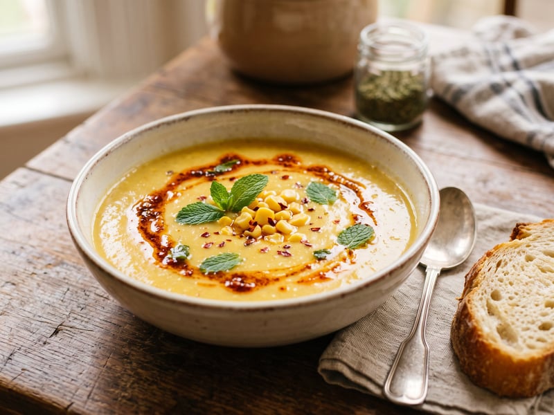Sütlü Mısır Çorbası | Türkische Maissuppe