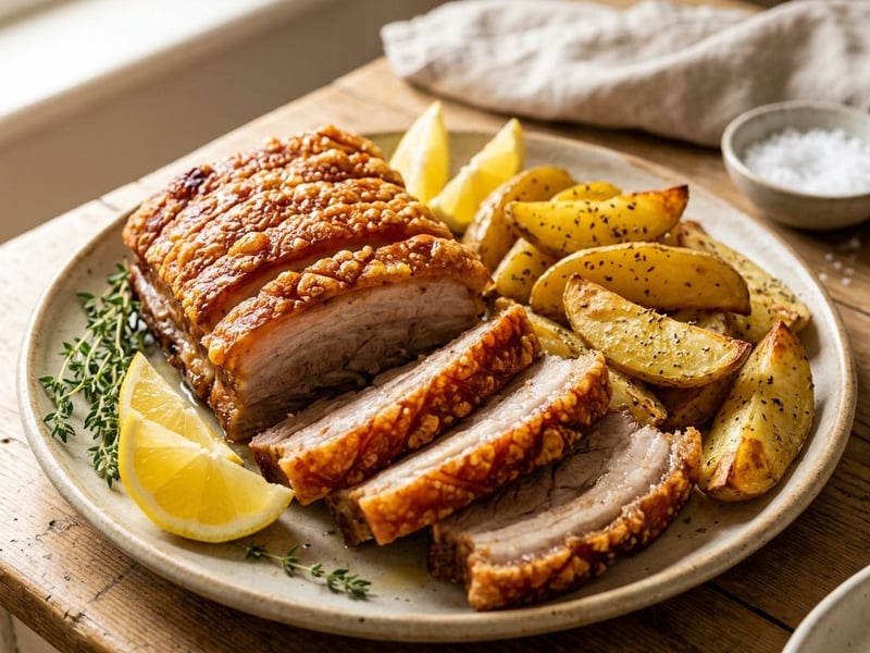Panseta Fournou | Knuspriger griechischer Schweinebauch