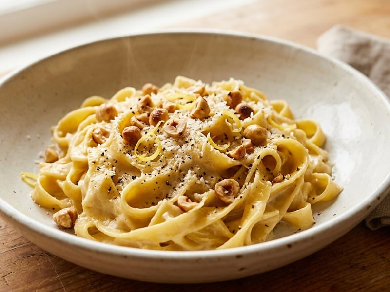 Tagliatelle mit Blumenkohl-Creme | Samtige Herbst-Pasta