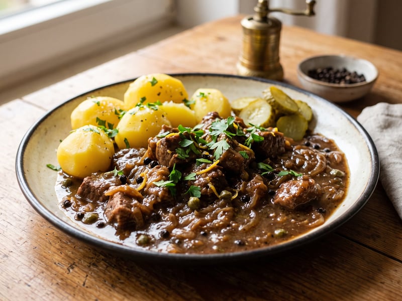 Westphalian Pork Pepper Stew | Tenderly Braised in Pepper-Onion Sauce