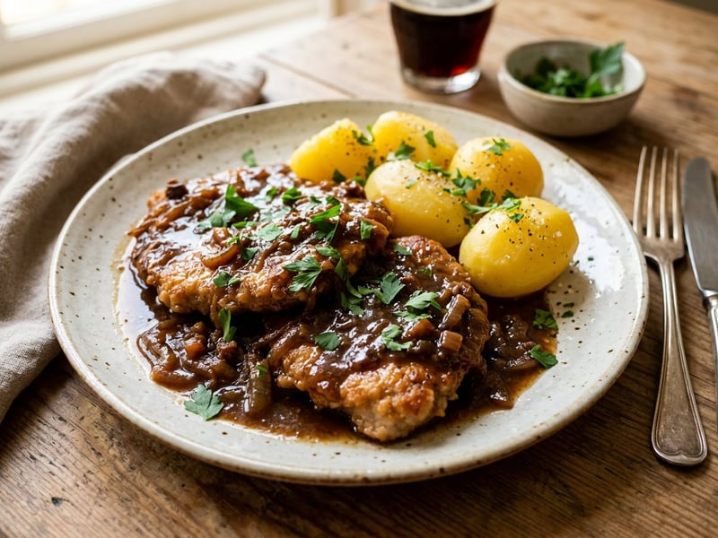 Classic Braised Cutlets | Tender in Dark Beer Sauce