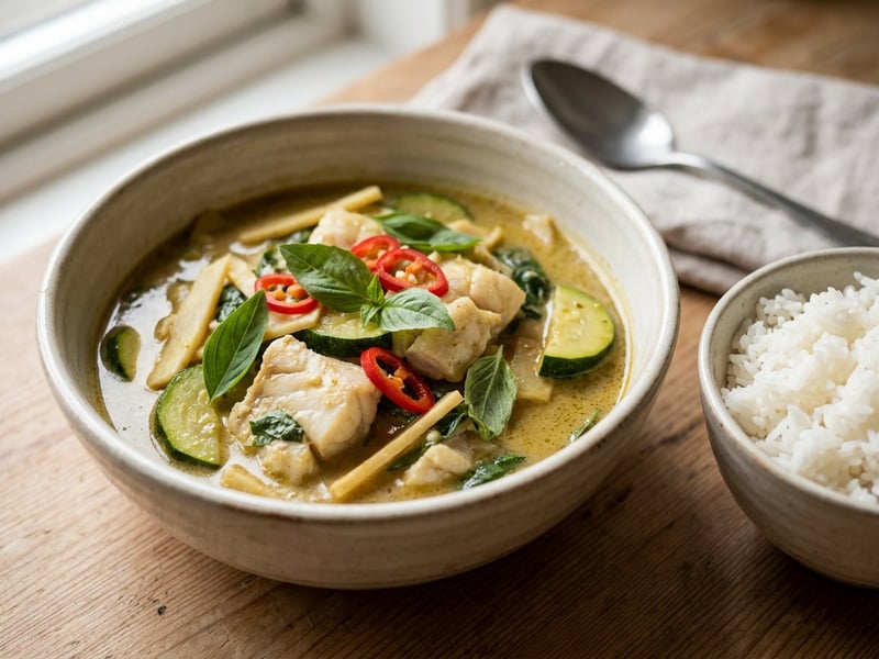 Gaeng Keow Wan Pla | Green Thai Curry with Fish