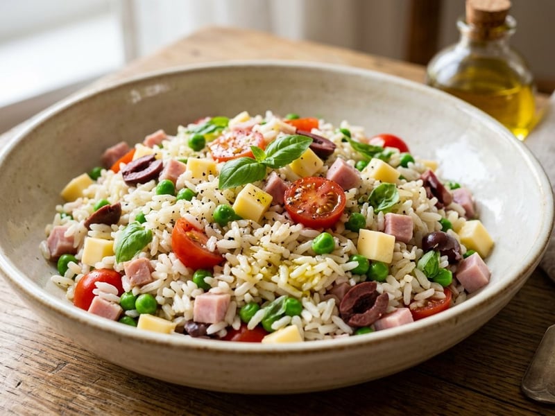 Italian Rice Salad | Insalata di Riso Classica