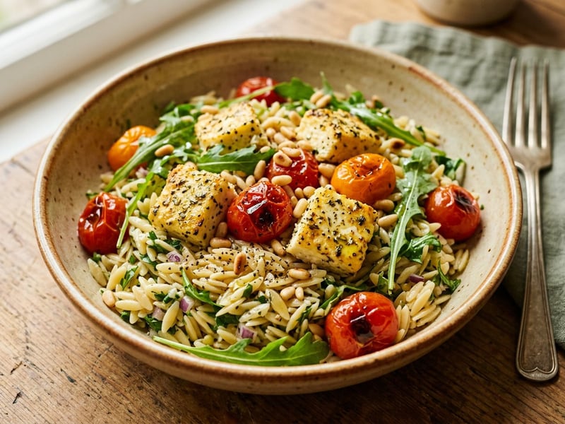 Orzo Salad with Baked Ricotta | Fine Autumn Delight