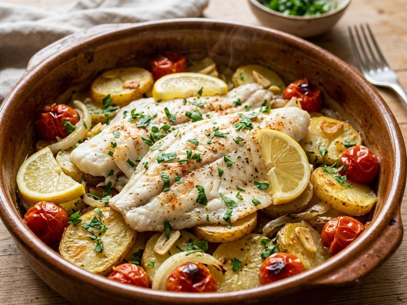 Platija al Horno | Spanish Sheet Pan Plaice