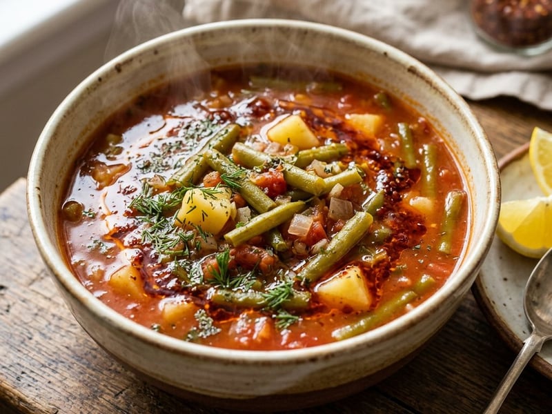 Taze Fasulye Çorbası | Turkish Green Bean Soup