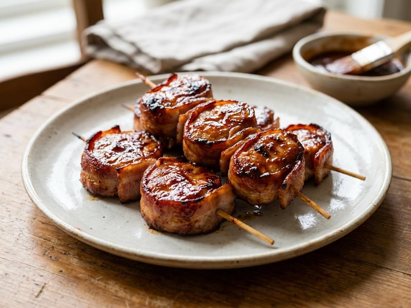 BBQ Pork Lollipops | Juicy on Skewers & Smoky Glazed