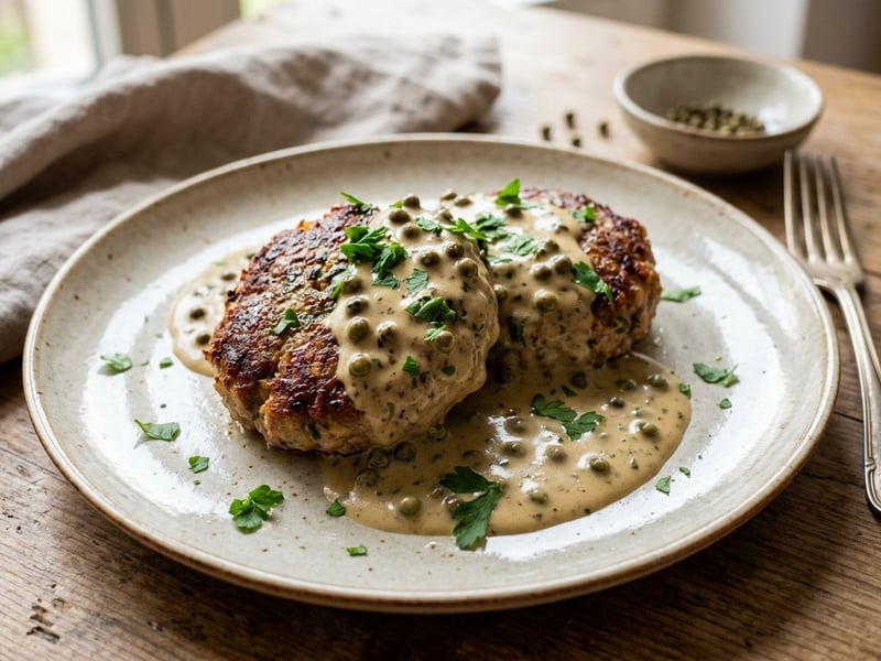 Juicy Minced Steaks in Pepper Cream Sauce | Comfort Food in 25 Minutes