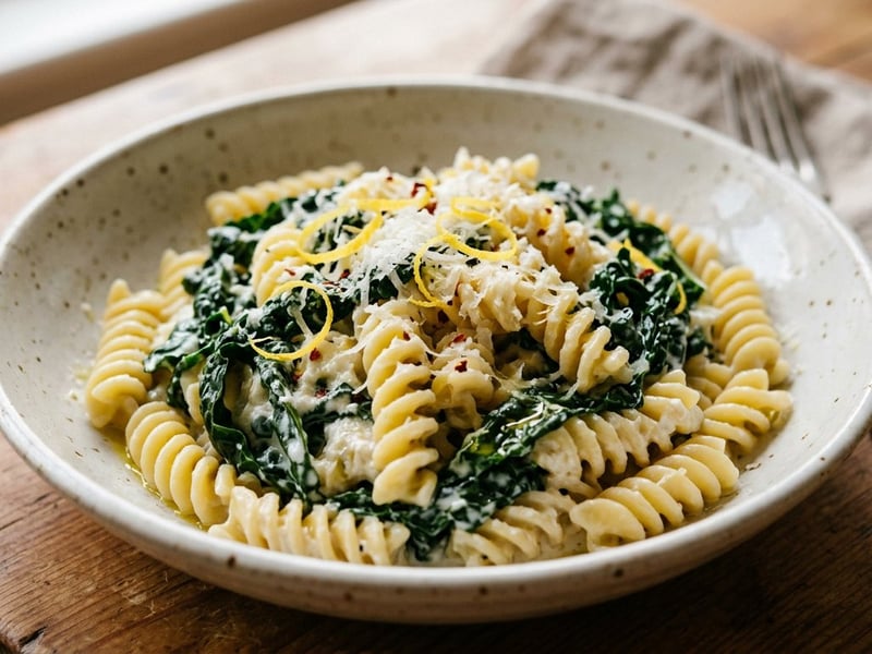 Fusilli mit Schwarzkohl & Ricotta | In 20 Minuten