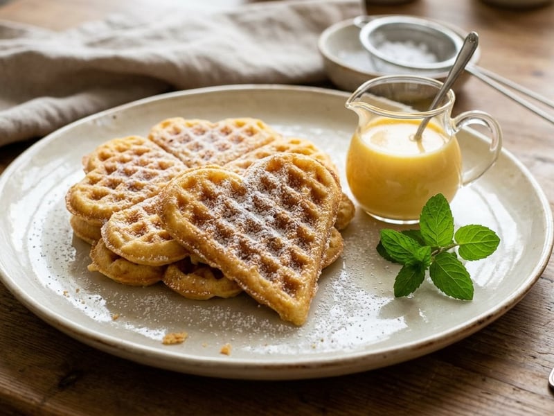 Knusprige Eierlikör-Waffeln | Goldbrauner Brunch-Klassiker