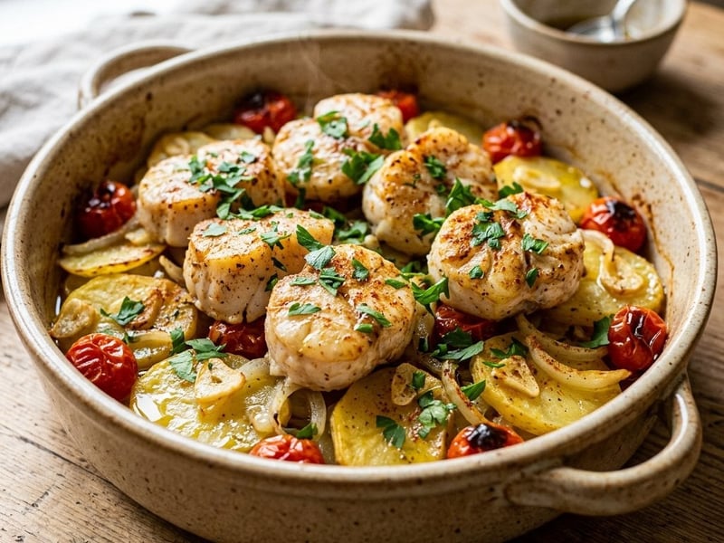 Rape al Horno con Patatas | Spanish Baked Monkfish