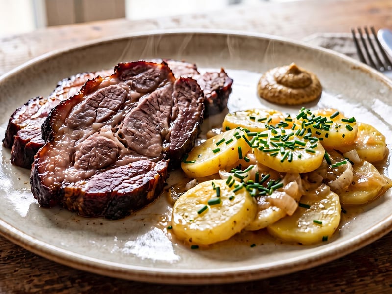 Baden-Style Schäufele with Potato Salad | Tenderly Cooked