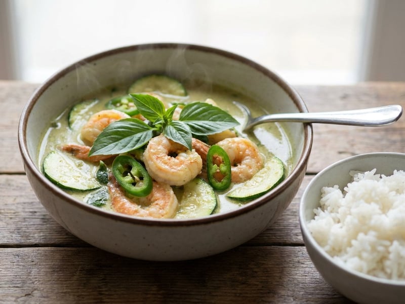 Gaeng Kiew Wan Goong | Grünes Thai-Garnelen-Curry