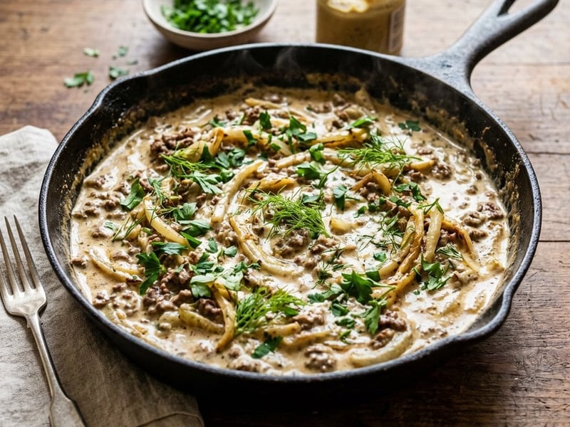 Cremige Fenchel-Hack-Pfanne | In 20 Minuten serviert