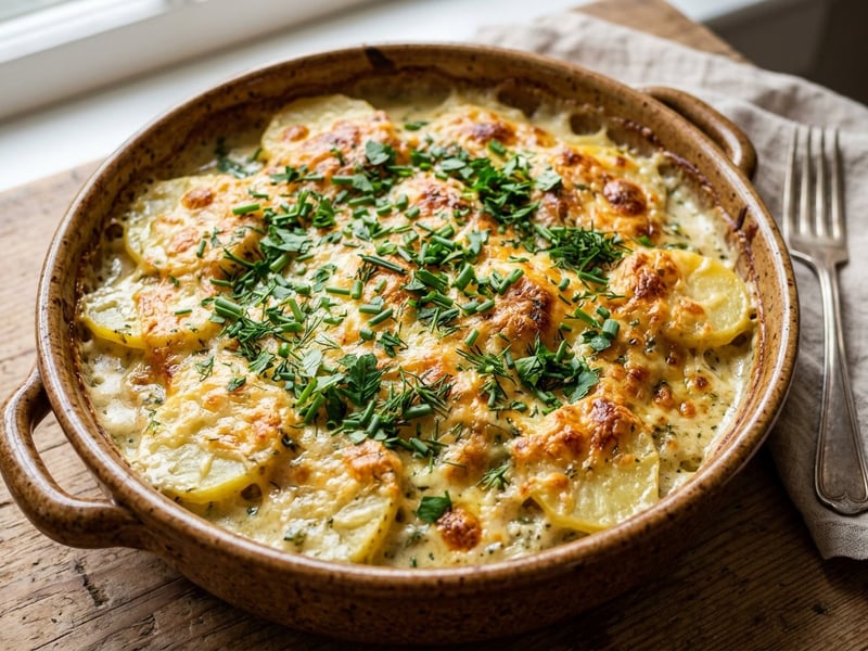 Potato and Herb Casserole | Creamy & Savory Baked