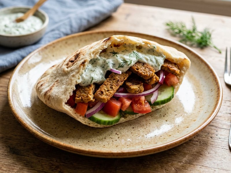 Lotao Gyros-Pita mit schnellem Tzatziki