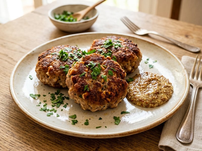 Bayerische Brezen-Fleischpflanzerl | Außen knusprig & saftig