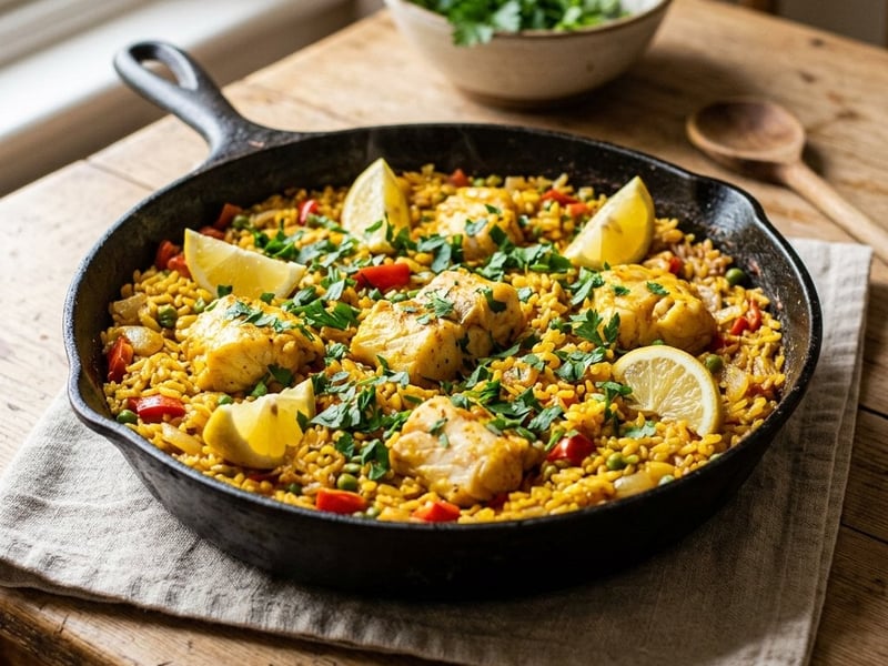 Spanischer Seeteufel-Reistopf | Arroz con Rape