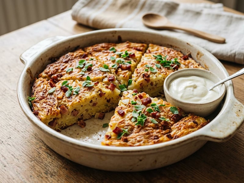 Kullenesper | Traditioneller Kartoffelkuchen aus dem Ofen