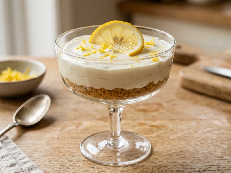 Cremiger No-Bake Yuzu-Cheesecake im Glas