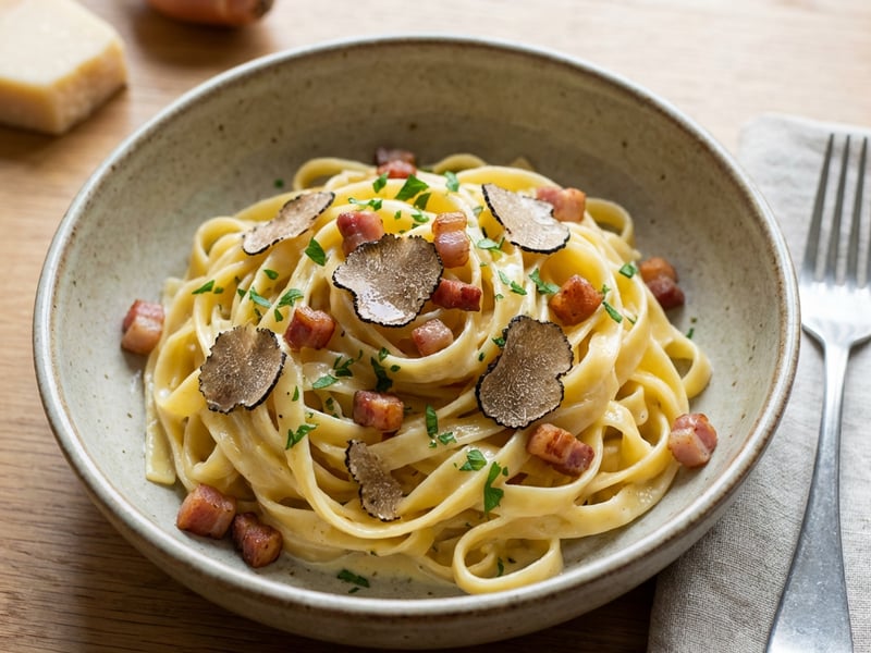 Fettuccine with Truffle and Parmesan