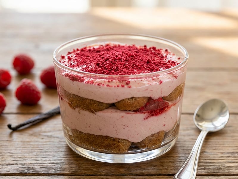 Raspberry Tiramisu