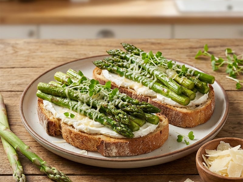 Asparagus Bruschetta | Crispy Spring Snack
