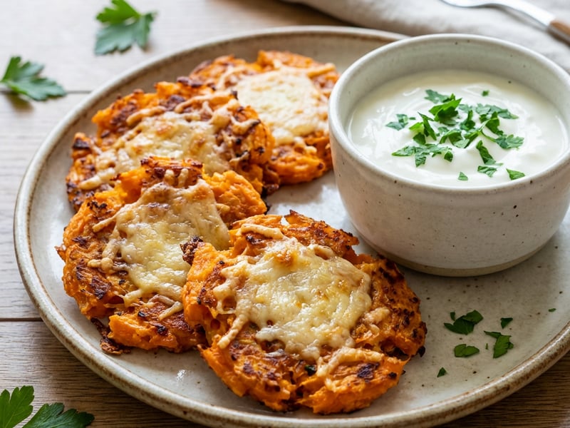 Crispy Smashed Carrots with Parmesan