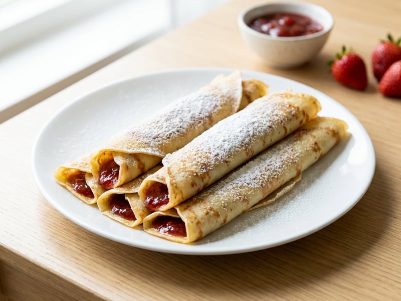 Classic Pancakes with Jam