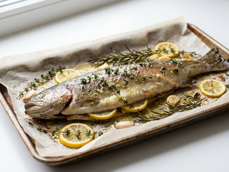 Oven-baked Trout with Butter and Herbs