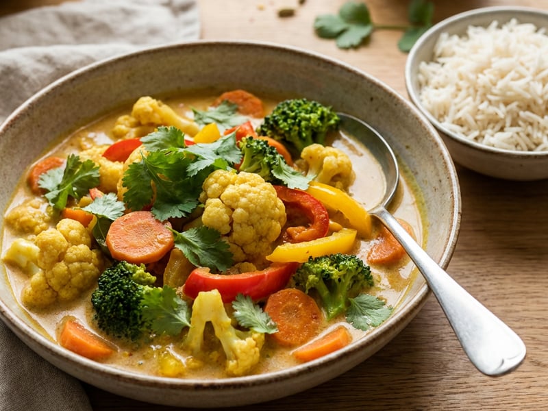Creamy Vegetable Curry with Coconut Milk