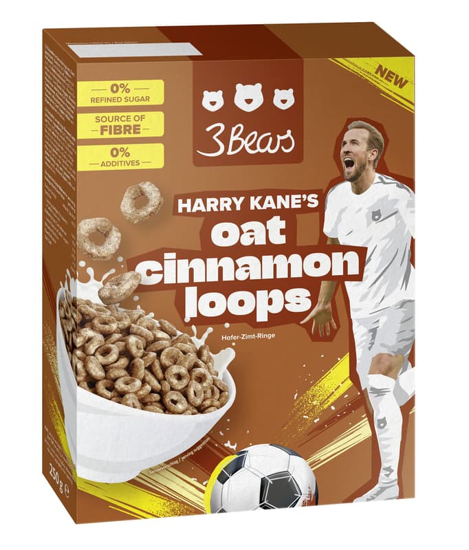 3Bears X Harry Kane's Oat Cinnamon Loops
