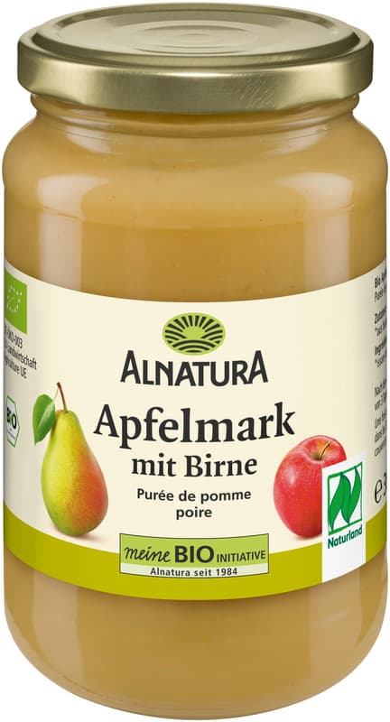 Alnatura organic apple purée with pear